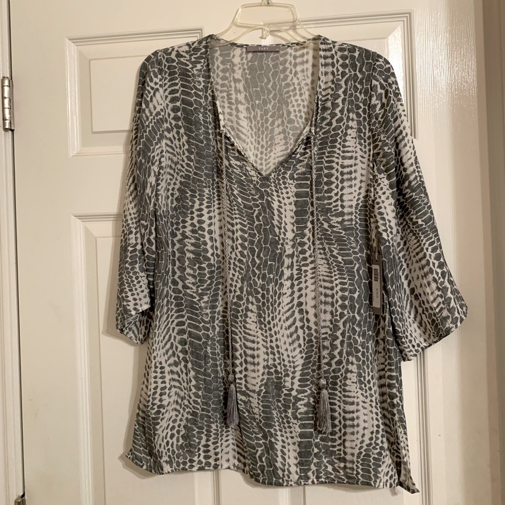 Tart animal print blouse